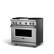 Angle. Viking - 5 Series 5.1 Cu. Ft. Freestanding Liquid Propane Gas Convection Range - Stainless steel.