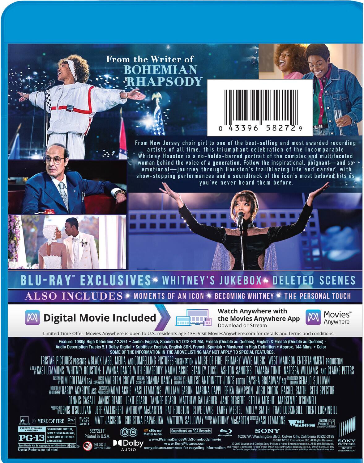 Alt View 1. Whitney Houston: I Wanna Dance With Somebody   - BLU-RAY.
