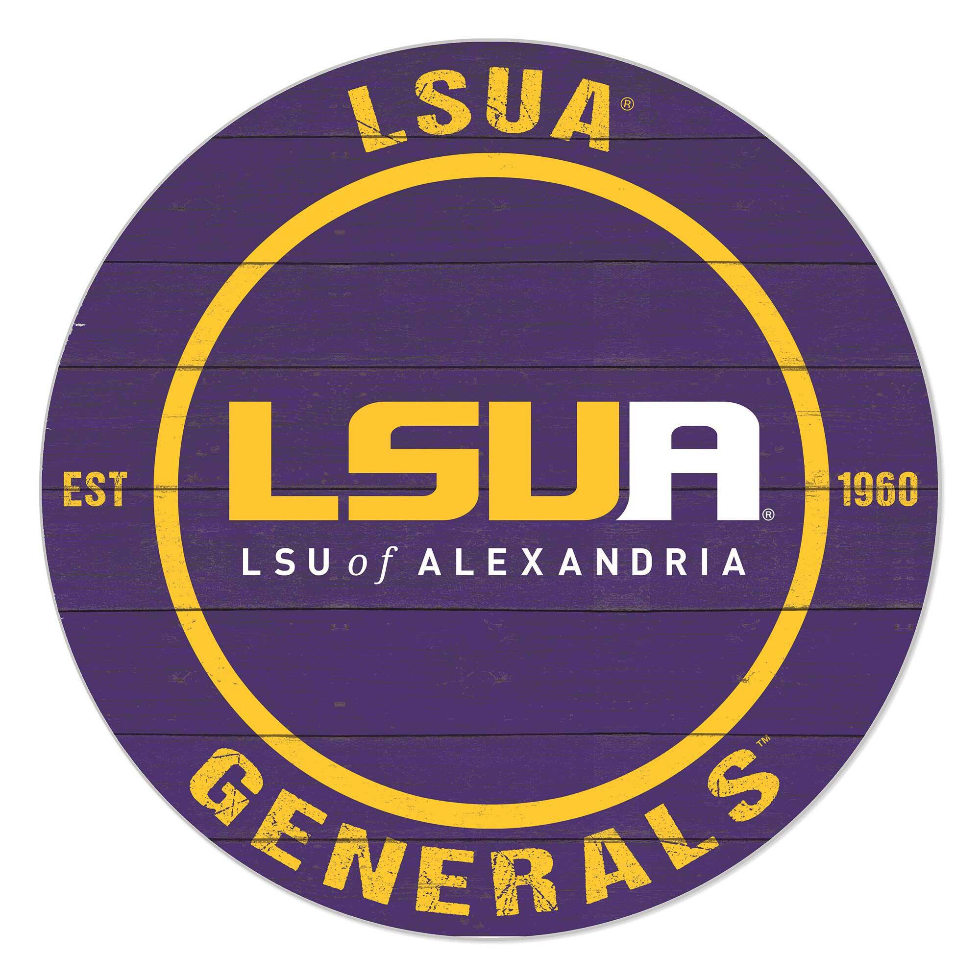 LSUA Generals 20'' x 20'' Indoor/Outdoor Team Color Circle Sign
