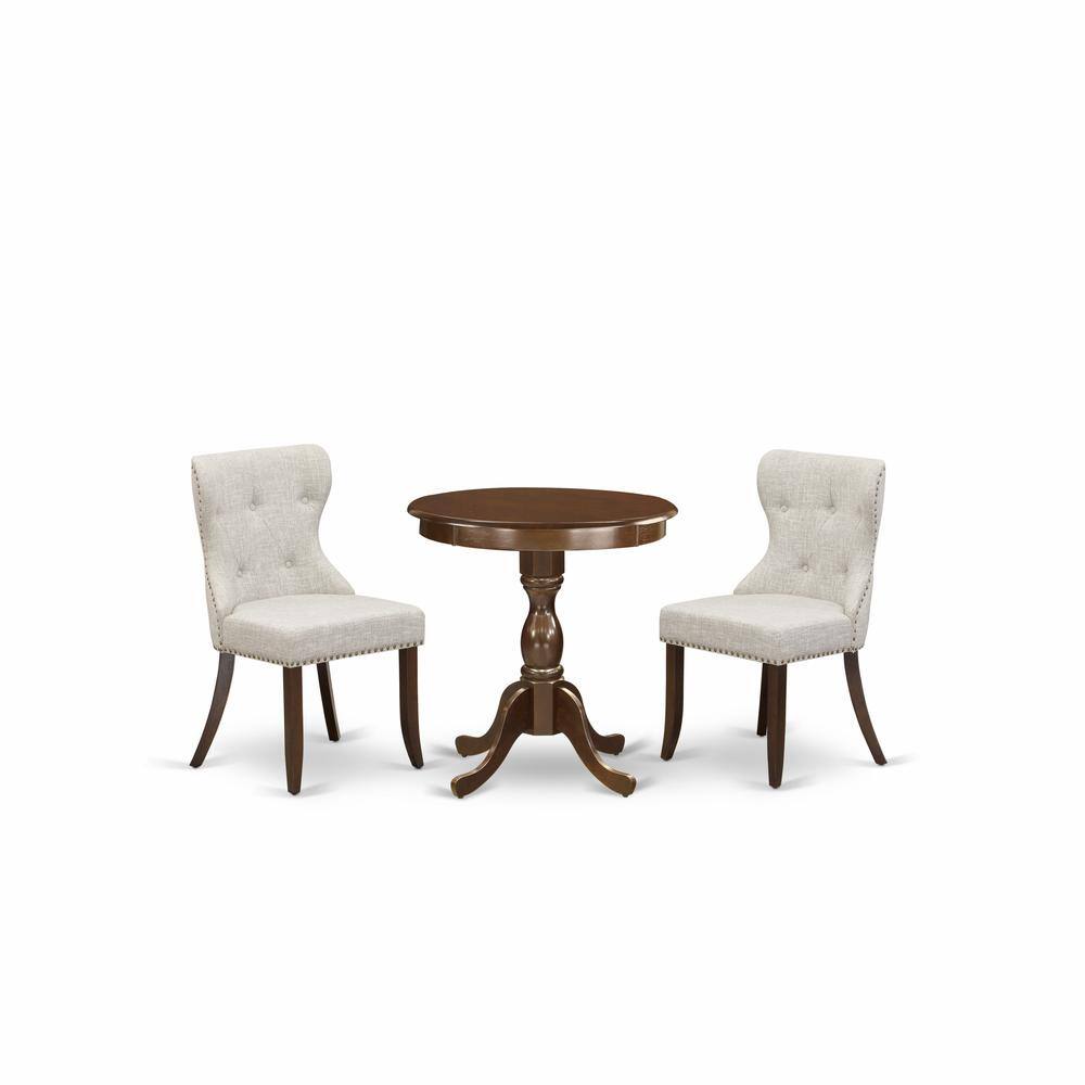 East West Furniture ESSI3 MAH 35 3 Pc Dinette Set 2 Kitchen Parson ...