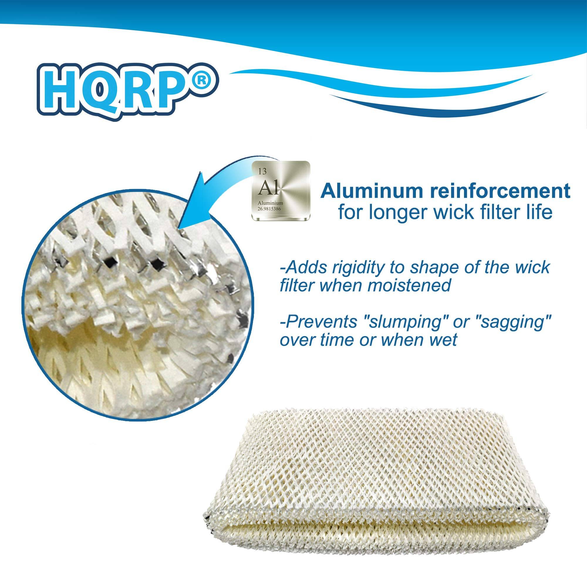 HQRP 13 Al Aluminum reinforcement Aluminim 35981108 for longer wick filter life  
- Adds rigidity to shape of the wick filter when moistened  
- Prevents "slumping" or "sagging" over time or when wet