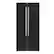 Left. Forno Appliances - Salerno 15.6 Cu. Ft. Freestanding Side-by-Side Refrigerator with Customizable Handles in Antique Brass - Black.