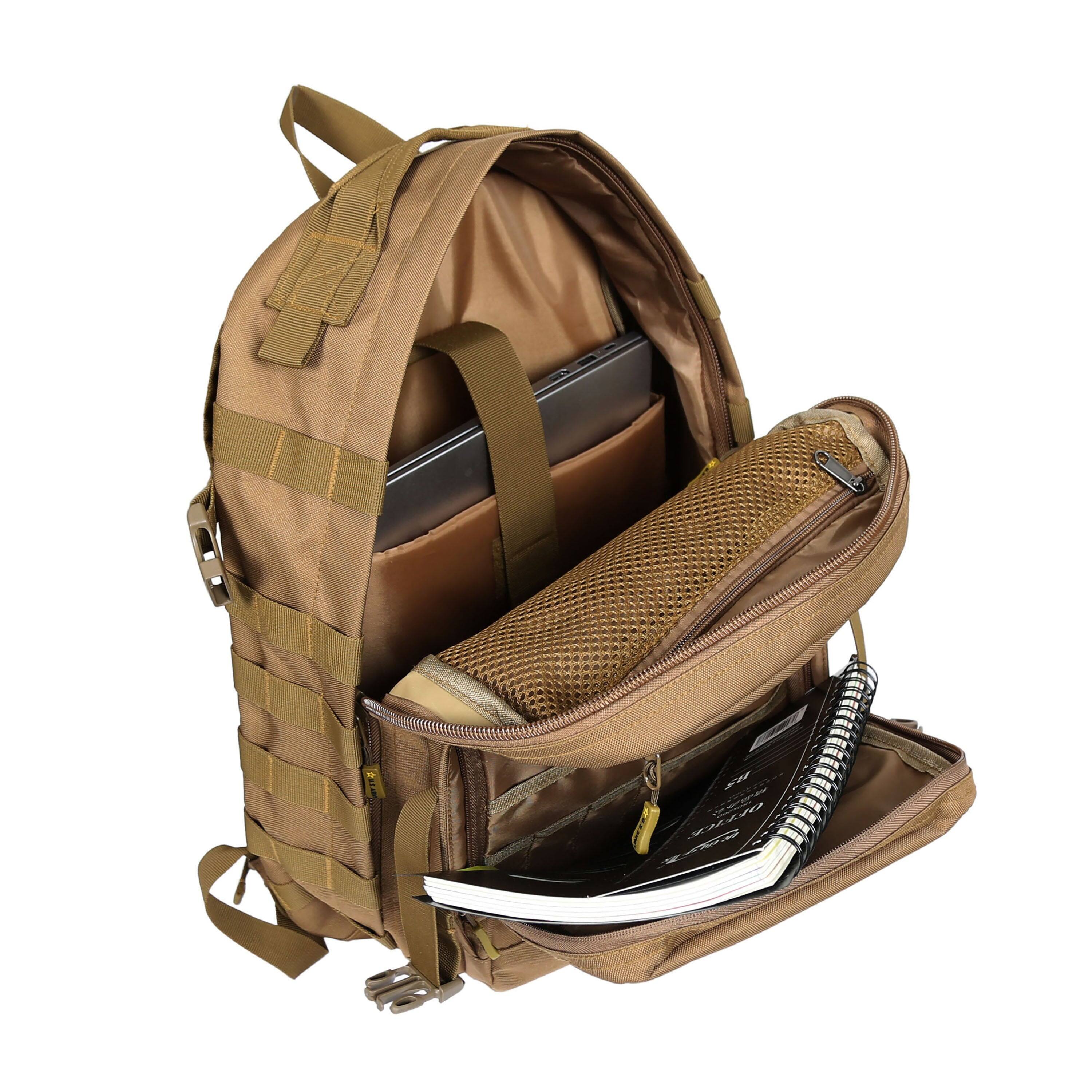 Alt View 4. US Army - WHISKEY High Performance Tactical Backpack - COYOTE.