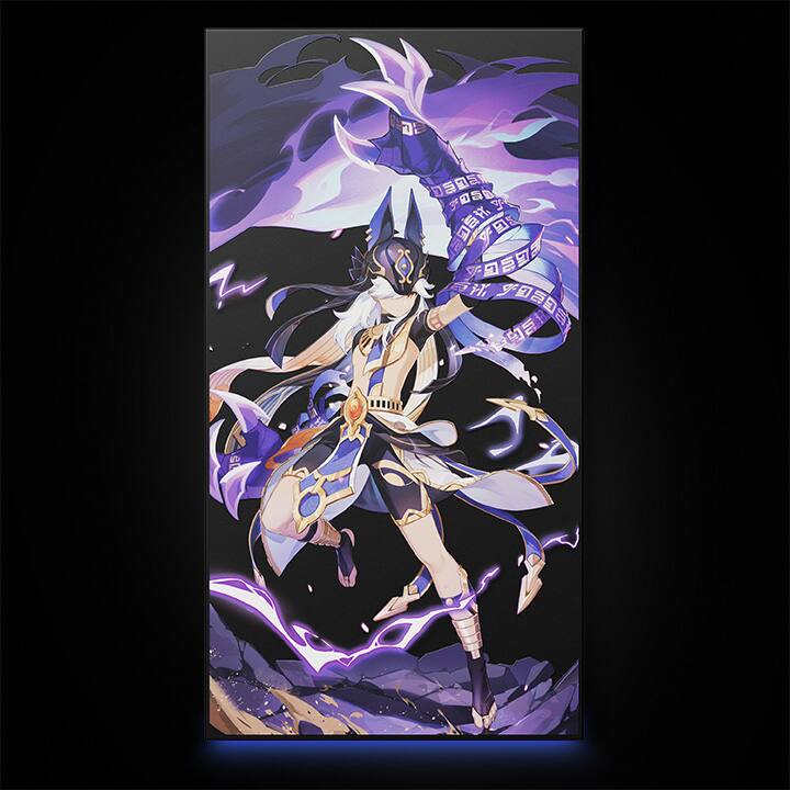 Alt View 8. Seagate - Genshin Impact SE 1TB External Solid State Drive - Purple and Black.