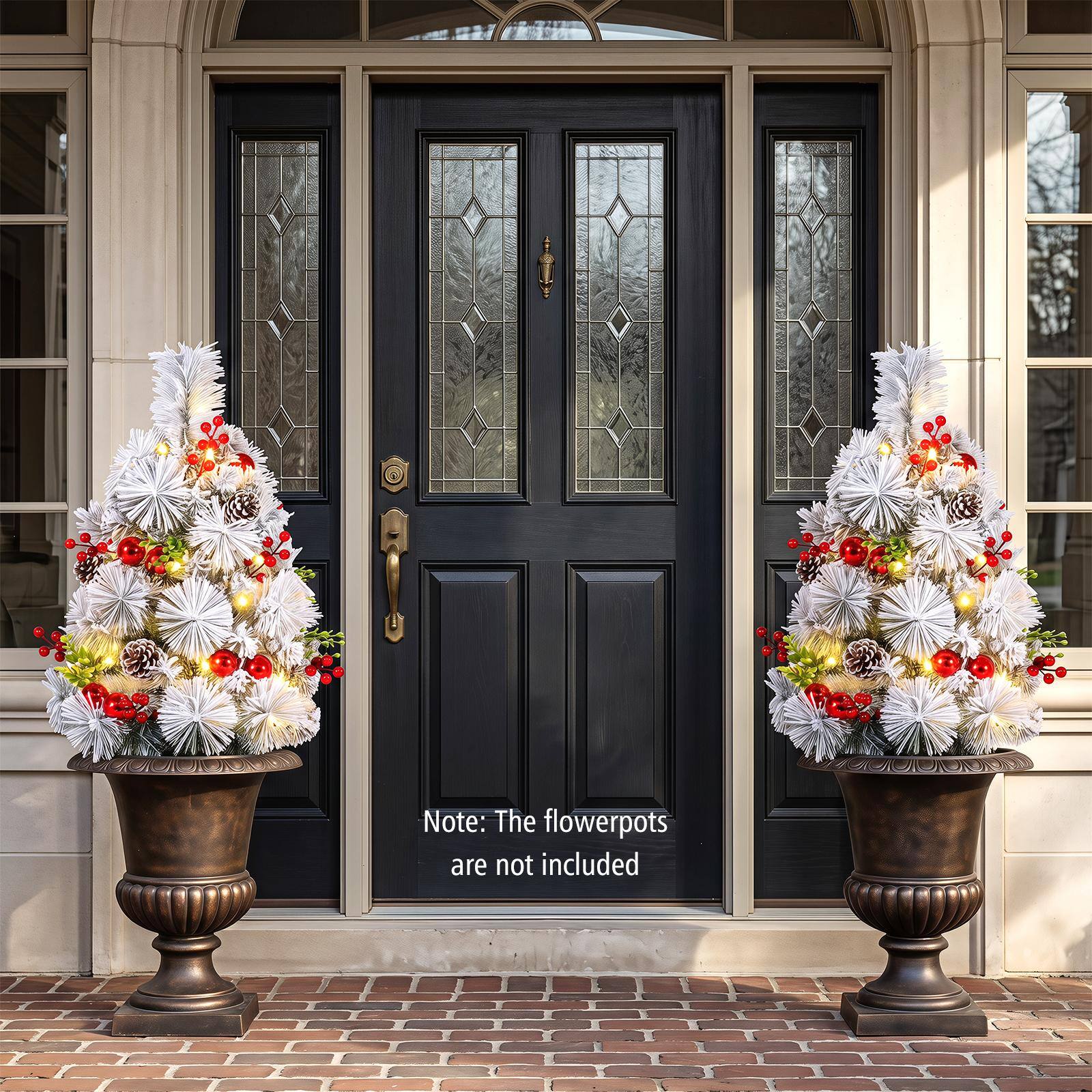 Note: The flowerpots are not included