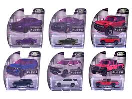 "Showroom Floor" Series 7 Set of 6 Cars 1/64 Diecast Model Cars by Greenlight - Multicolor