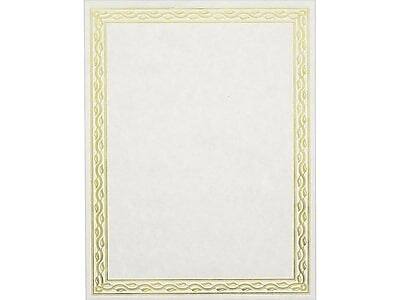 Alt View 1. Geographics - Serpentine Award Certificates, 8.5" x 11", 12/Pack - Natural.