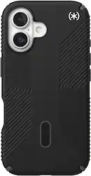 Speck - Presidio2 Grip ClickLock Case with MagSafe for Apple iPhone 16 - Black - Front_Zoom
