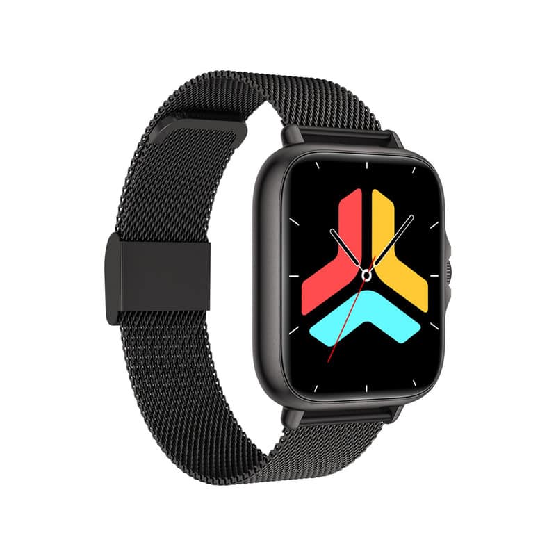 SKRAN - Smart Sports Watch - with Heart Rate Monitoring, Bluetooth Calling,Notification Alerts,Camera and Music Control, Steel - Black - (2026)