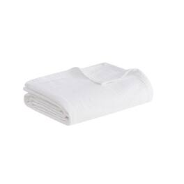 Gracie Mills - Vaughan Breathable Lightweight Cotton Blanket - White