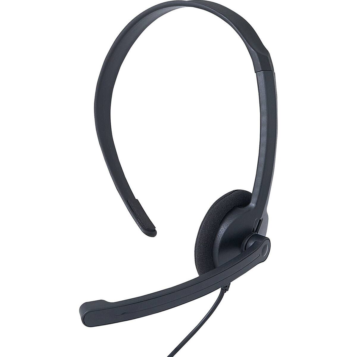Front. Verbatim - Verbatim Wired On-Ear Mono Headset with In-Line Remote.