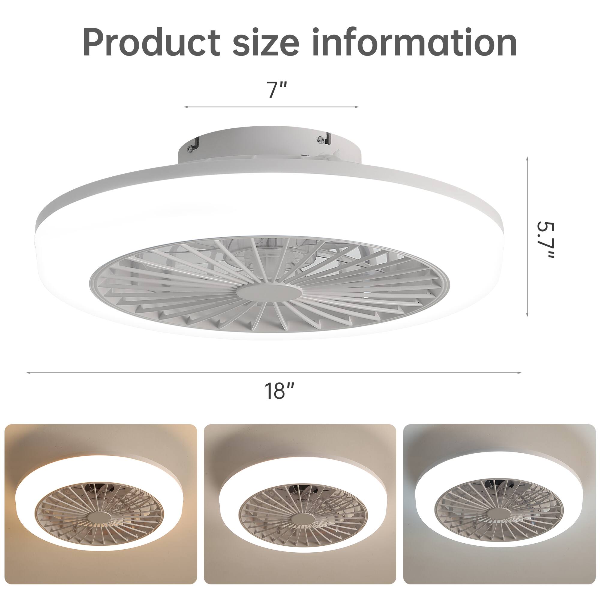 Product size information

7" 5.7" 18"