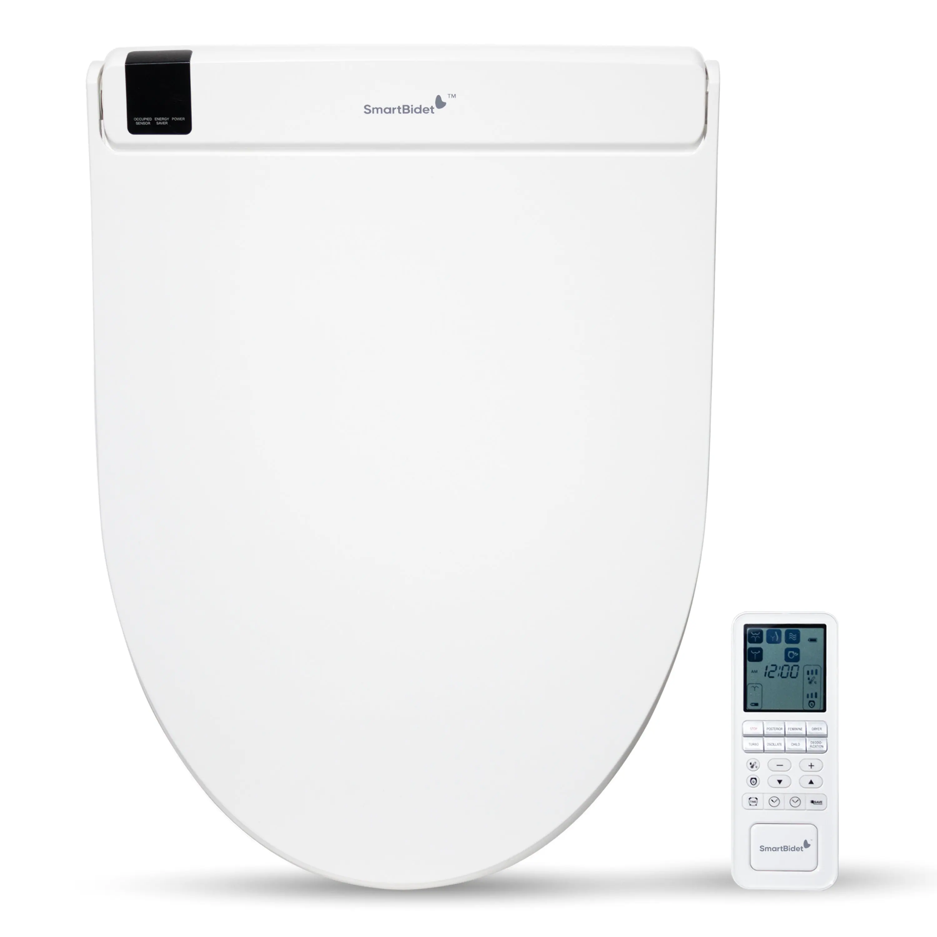 SmartBidet - SB-3000 Electric Smart Bidet™ Toilet Seat with Unlimited Warm Water, Heated Seat, Dryer - Elongated - White