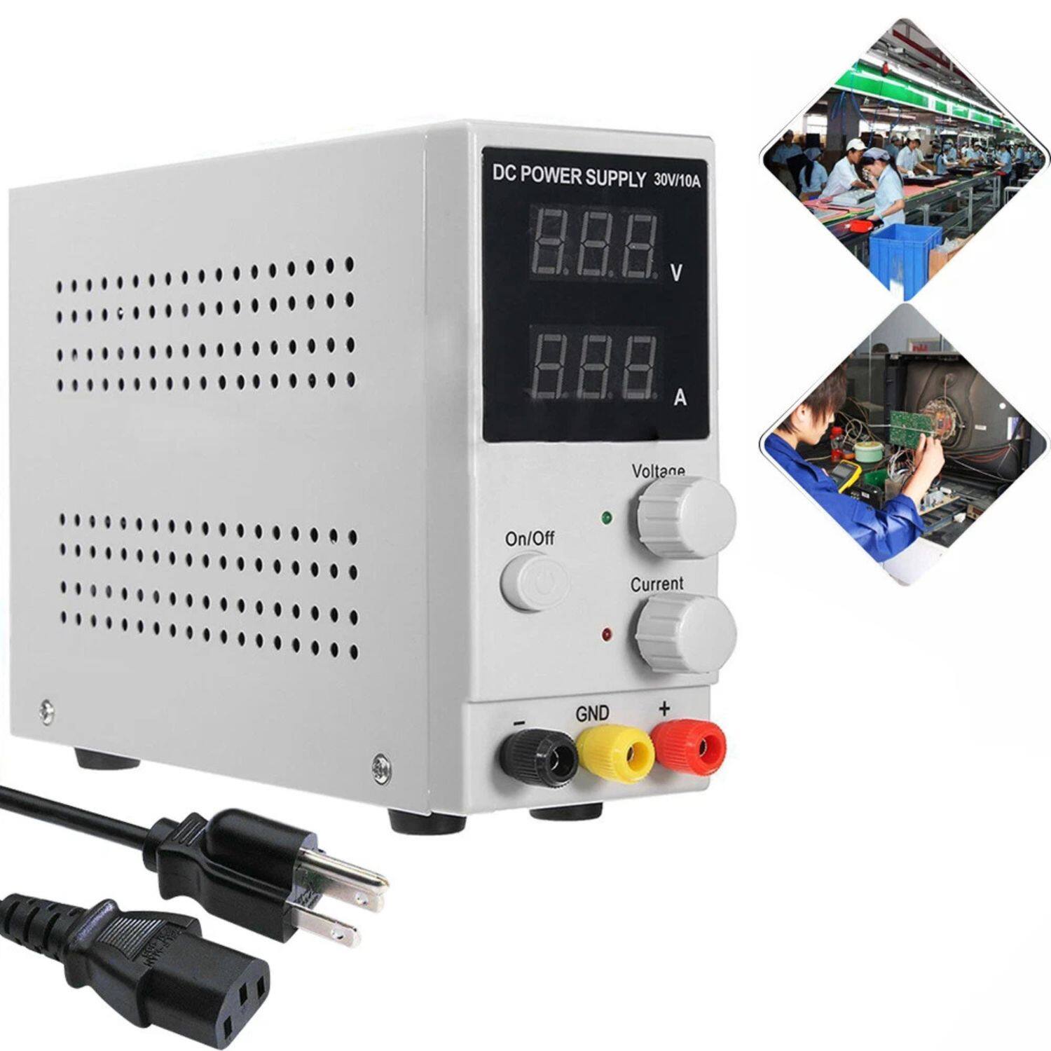 DC POWER SUPPLY 30V/10A

8.8.8 V
8.8.8 A

Voltage
Current

On/Off

GND +
