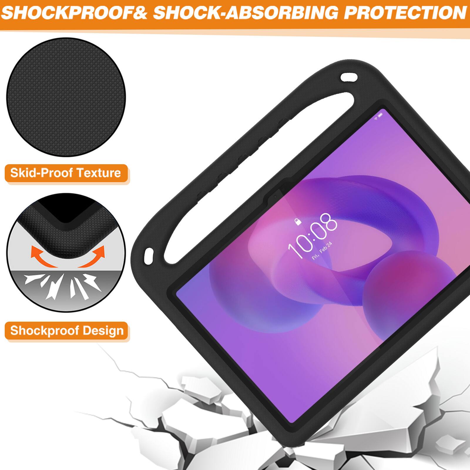 SHOCKPROOF & SHOCK-ABSORBING PROTECTION

Skid-Proof Texture

10:08 Fri, Feb 24

Shockproof Design