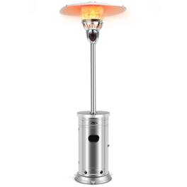 Mondawe - 48000 BTU Patio Heater with Simple Ignition System - Silver