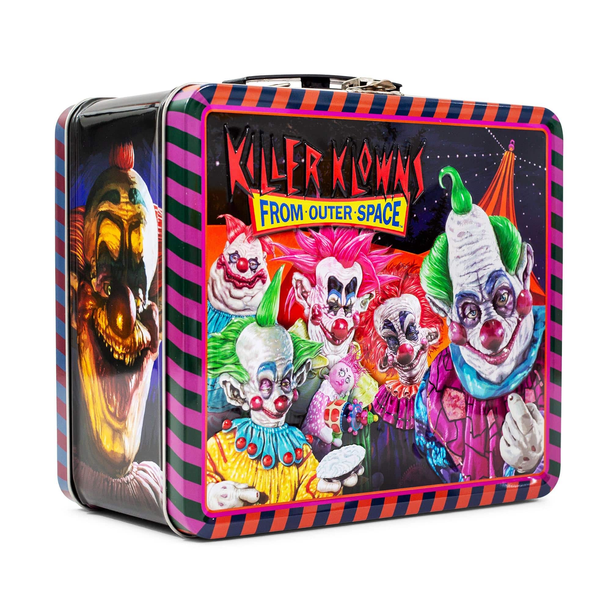 Killer Klowns From Outer Space Retro Metal Lunchbox | Toynk Exclusive - Red