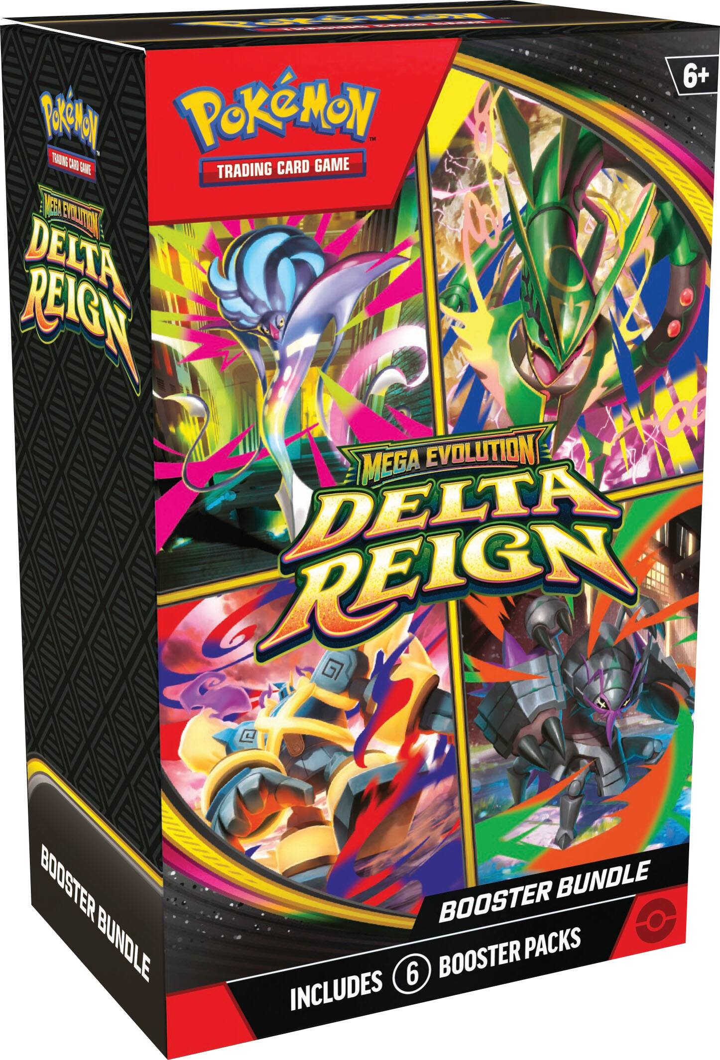 6+ Pokémon Trading Card Game: Mega Evolution Delta Reign Booster Bundle  
Includes 6 Booster Packs
