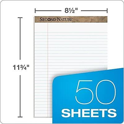 8 1/2" x 11 3/4" SECOND NATURE 50 SHEETS