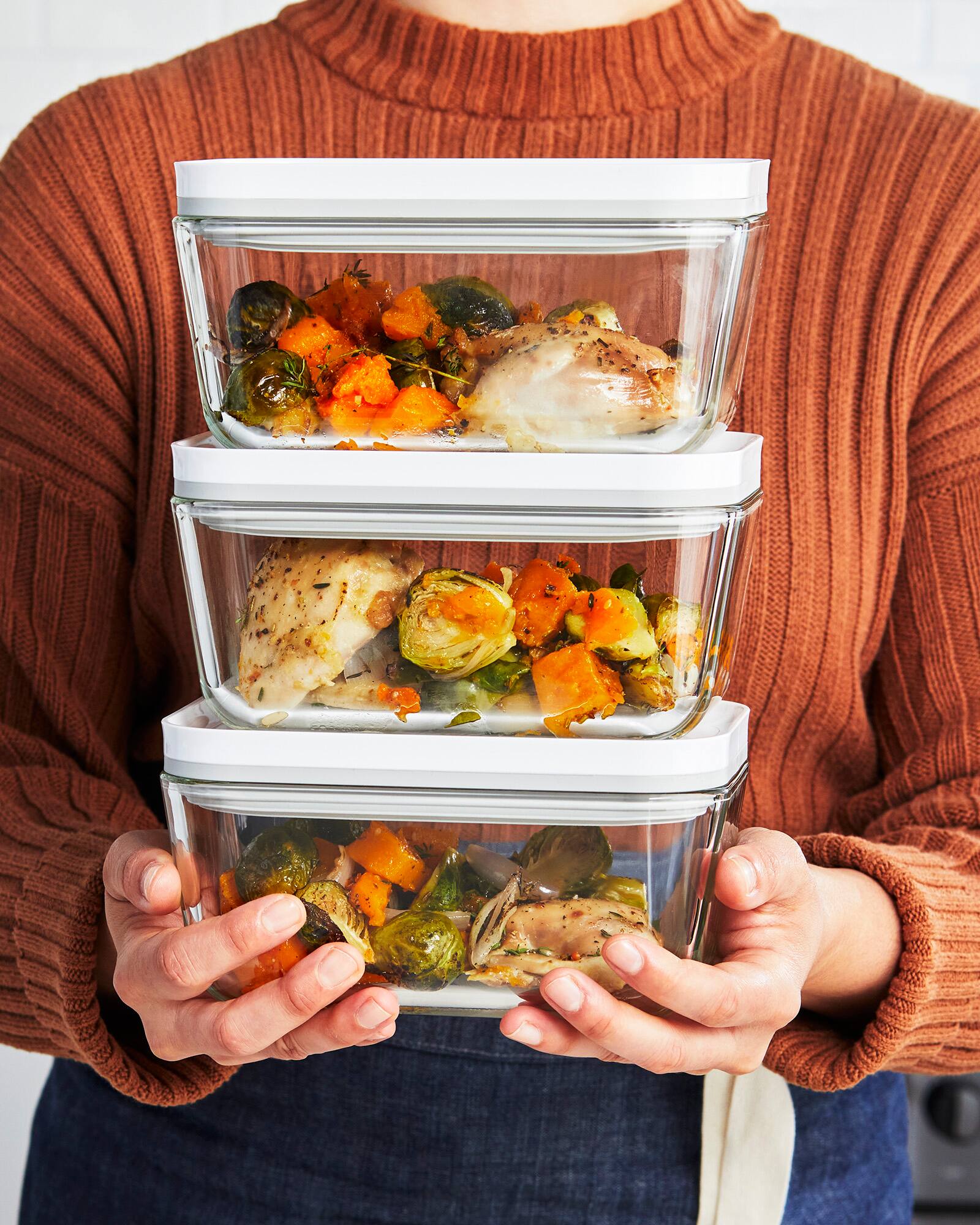 Alt View 5. ZWILLING - ZWILLING Fresh & Save Glass Airtight Food Storage Container, Meal Prep Container - Medium - Clear.