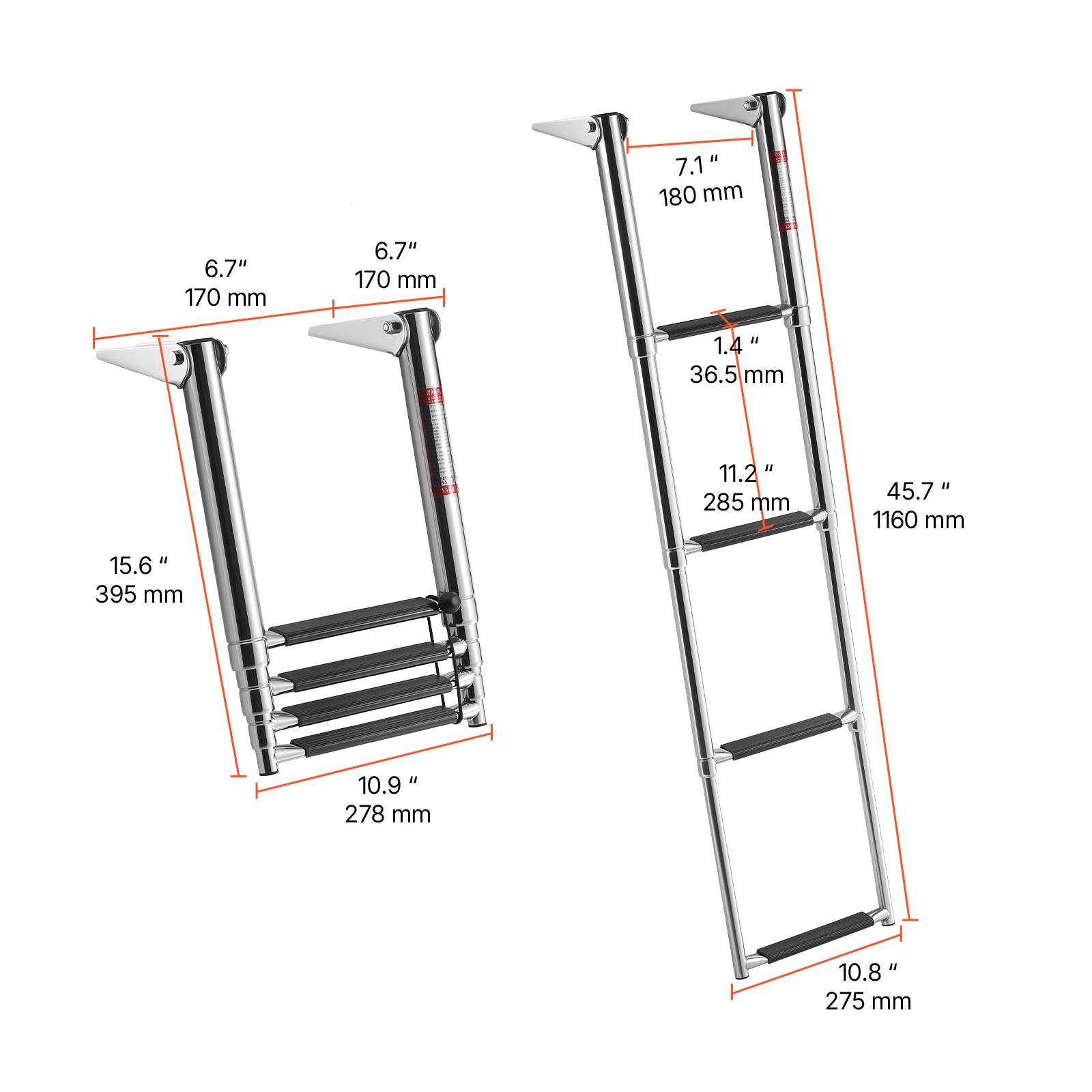 7.1" 180 mm  
6.7" 170 mm  
6.7" 170 mm  
1.4" 36.5 mm  
11.2" 285 mm  
45.7" 1160 mm  
15.6" 395 mm  
10.9" 278 mm  
10.8" 275 mm
