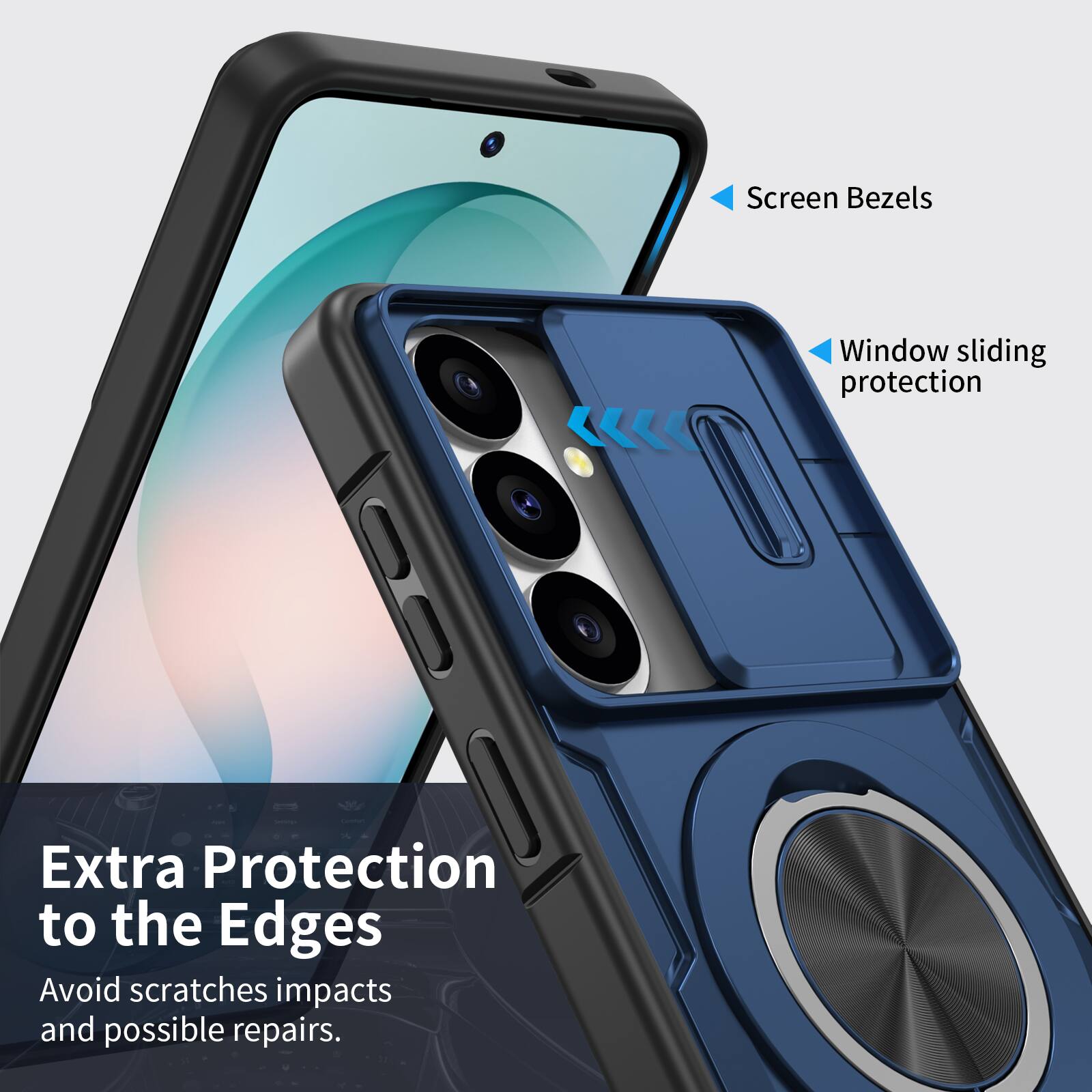 Screen Bezels  
Window sliding protection  
Extra Protection to the Edges  
Avoid scratches impacts and possible repairs.