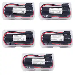 HQRP - 5-Pack LiFePO4 3.2 V 1500 mAh Solar Light Batteries for Gama Sonic GS-150 GS-127 GS-126
