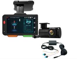 Voxx Electronics - Audiovox Voxx ACADC5 AI Dash Camera Kit with 4K HD Front Camera and Hardware Kit for Parking Mode - Black