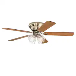 Westinghouse - 52 in. Antique Brass LED Indoor Ceiling Fan - Brown