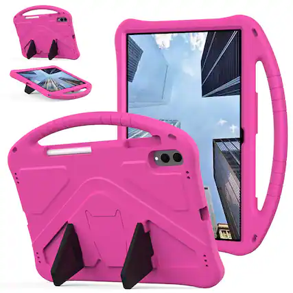 Front. UUCOVER - Kids Case for Samsung Galaxy Tab S11 Ultra 14.6-inch 2025 SM-X930 SM-X936B,Shockproof EVA Case Handle Kickstand Cover - Rose.