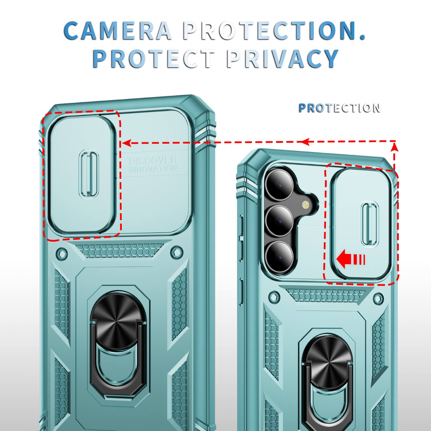 CAMERA PROTECTION. PROTECT PRIVACY. PROTECTION. DISCOVER INNOVATION