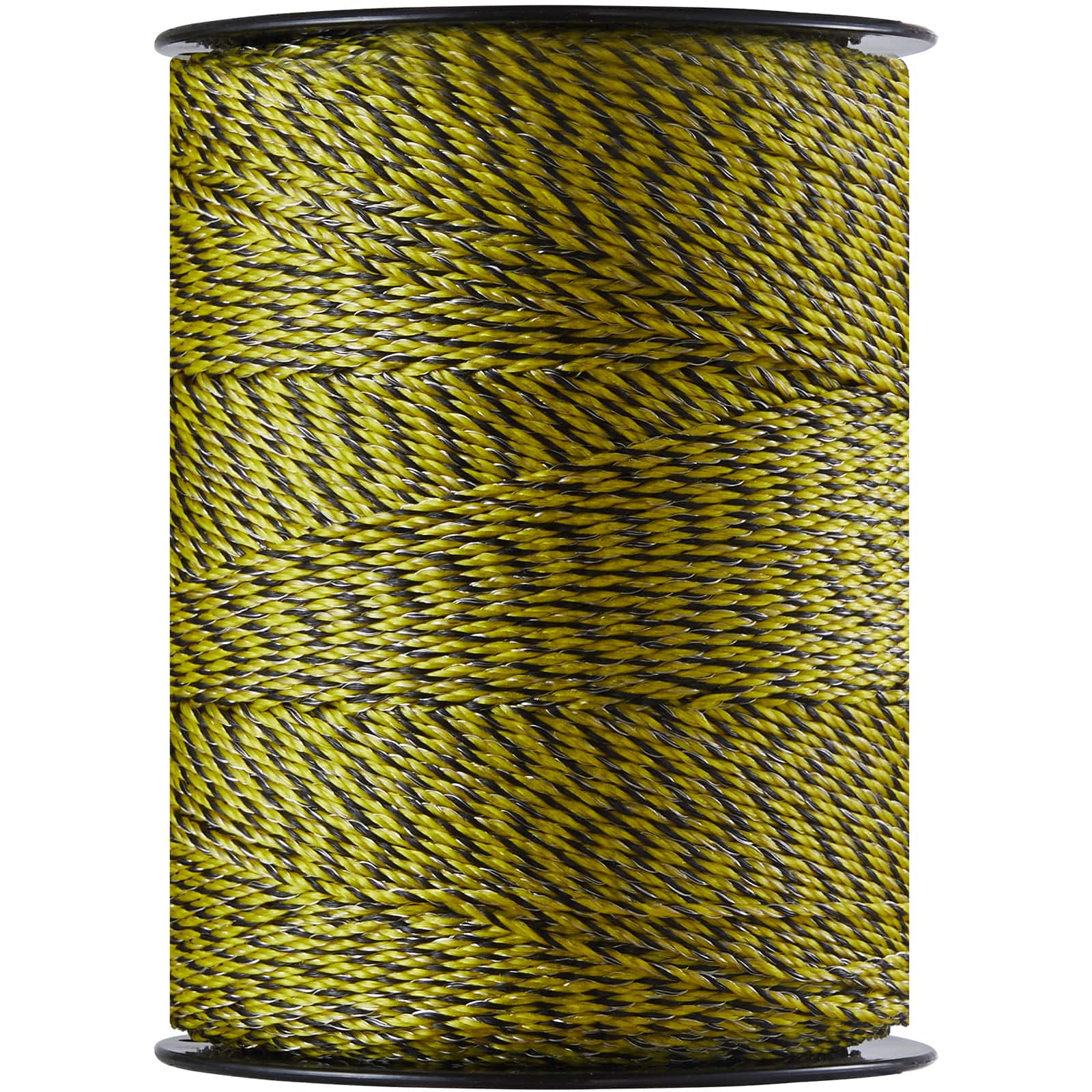 VEVOR - Electric Fence Wire, 3366Ft 1026M Portable Polywire, 1/8" Diameter 6 Stainless Steel Strands for Reliable Conductivity - Yellow, Black