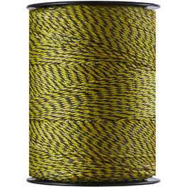 VEVOR - Electric Fence Wire, 3366Ft 1026M Portable Polywire, 1/8" Diameter 6 Stainless Steel Strands for Reliable Conductivity - Yellow, Black