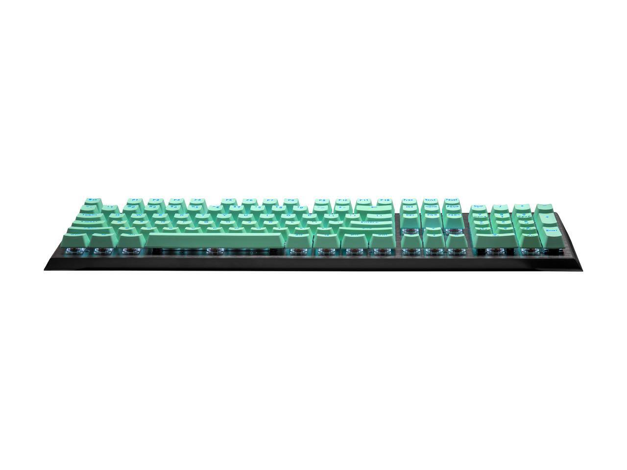 Alt View 4. Cooler Master - COOLER MASTER KC-NPDMF1-US PBT Doubleshot Backlit Keycap Upgrade Set Mint Green for Mechanical Keyboards - Mint Green.