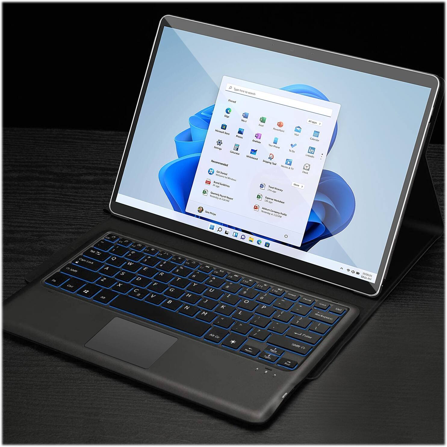 Alt View 17. SaharaCase - Keyboard Case for Microsoft Surface Pro 8 - Black.