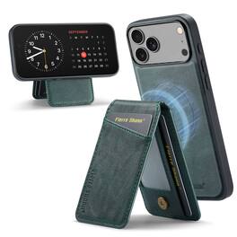 Dteck - Detachable Magnetic Wallet Case For Apple iPhone 17 Pro Shockproof Leather RFID Blocking Flip Kickstand Cover - Green