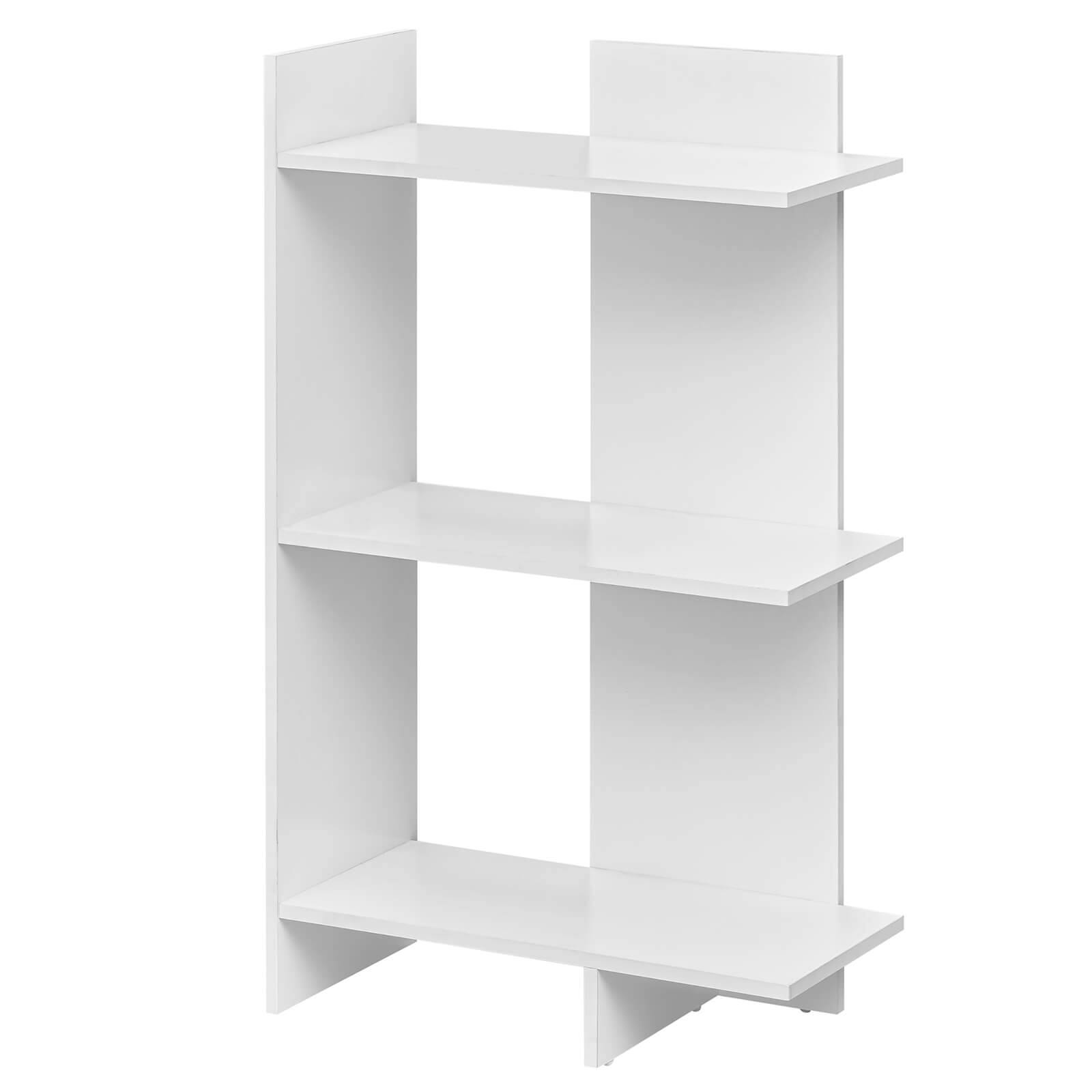 Alt View 9. Costway - Costway 1 PCS 3-Tier Wooden Bookshelf, Free Standing Open Storage Shelf with Anti-Tipping Kit - White.