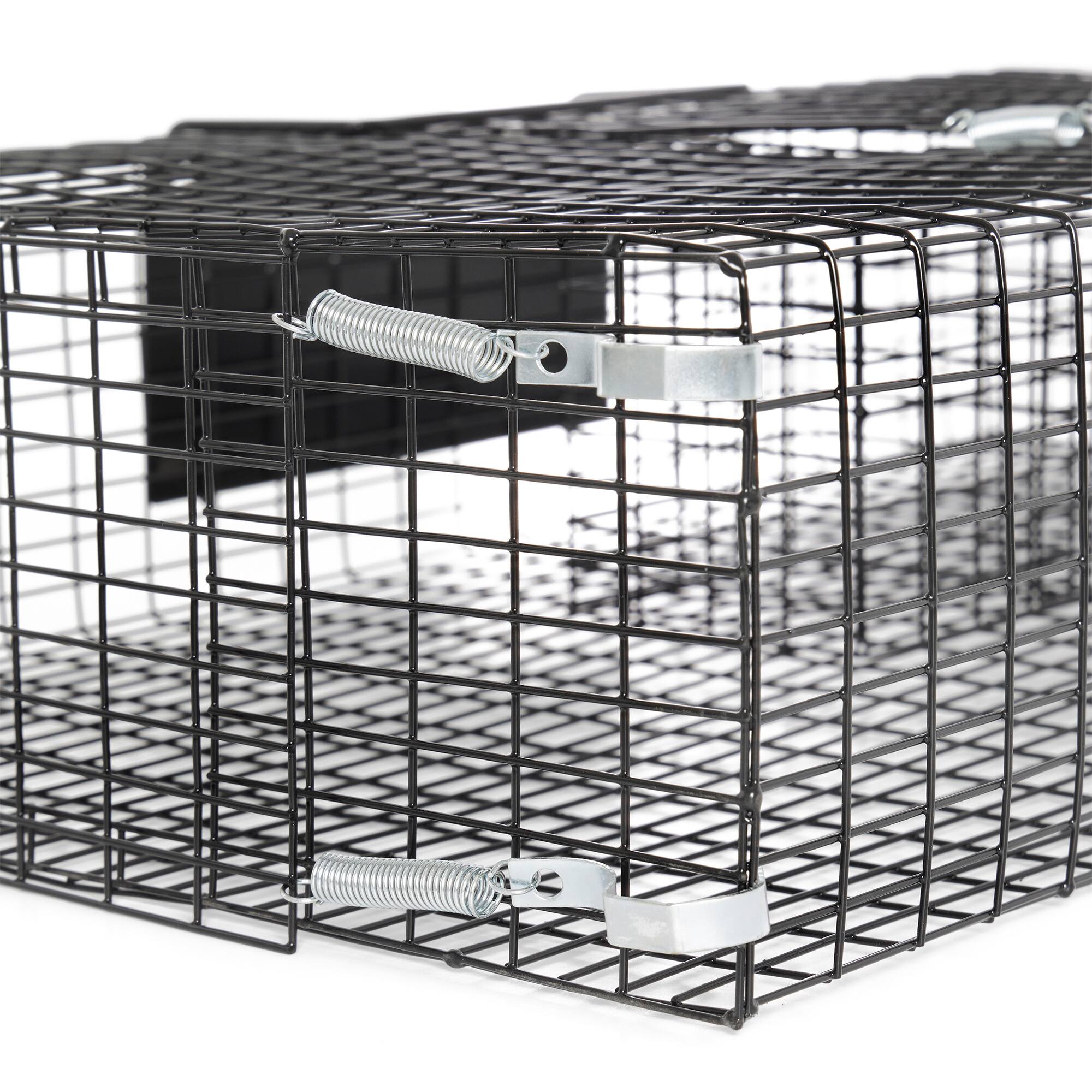 Alt View 8. Rugged Ranch Products - Rugged Ranch RATTR Ratinator Live Rat Multi-Catch Animal Metal 2 Door Trap Cage - Black.