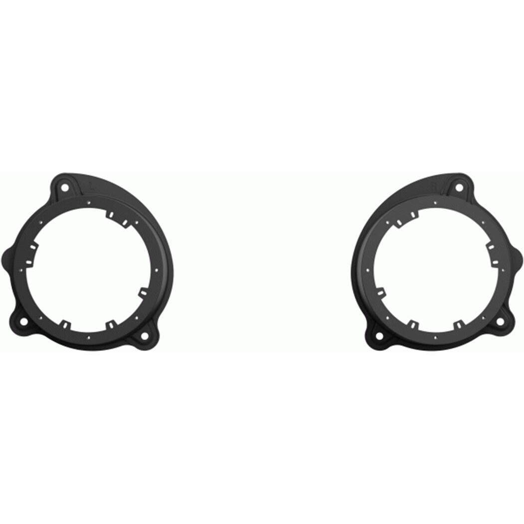 Alt View 19. Metra - Speaker Adapter Plate for Select Mercedes 2000-2006 Vehicles (2-Pack) - Black.