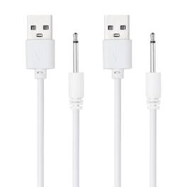 Unique Bargains - USB to DC Charging Cable, 2.6ft, 5V 1A, 2pcs - Ideal for Routers, Speakers, Cameras, and Other 5V Devices - White