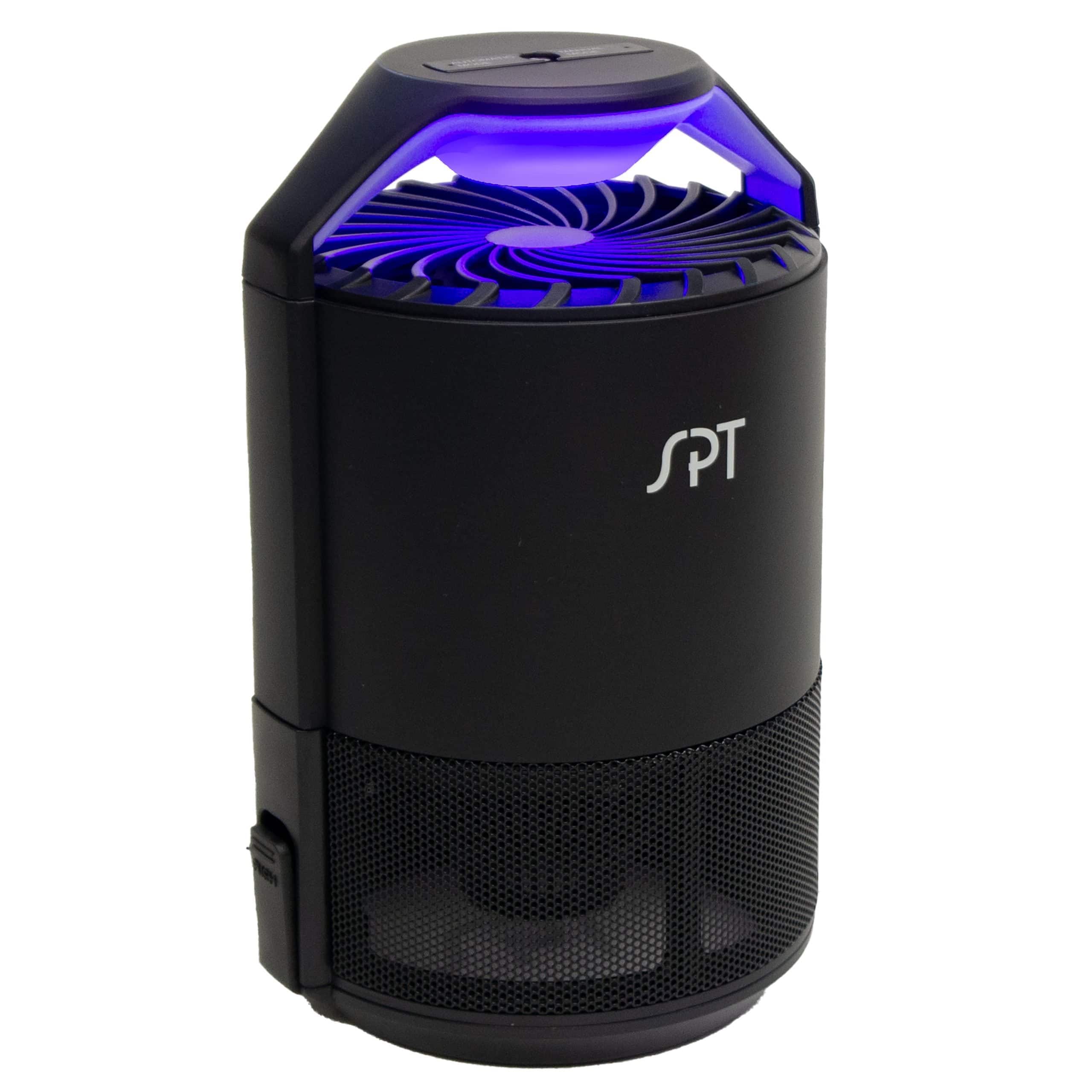 Front. SPT - Indoor Electric Insect Trap with Glue Pads - Black.