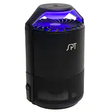 Front. SPT - Indoor Electric Insect Trap with Glue Pads - Black.