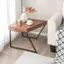 Alt View 11. Costway - Nesting Table Modern Coffee Table Set of 2 Stacking Side Table for Living Room - Black and Brown.
