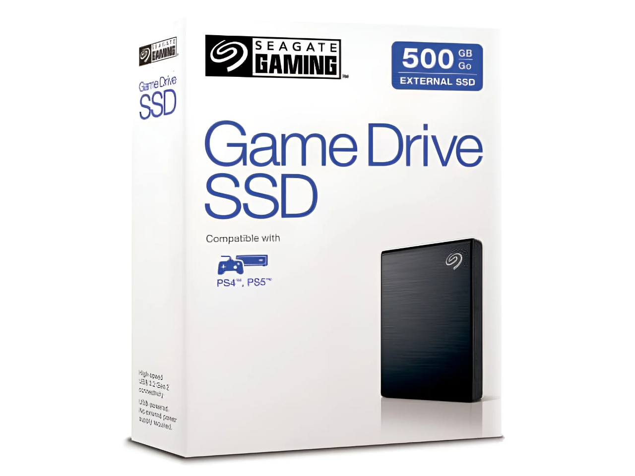 Seagate Gaming  
Game Drive SSD  
500 GB External SSD  
Compatible with PS4, PS5  
Ultimate Gaming