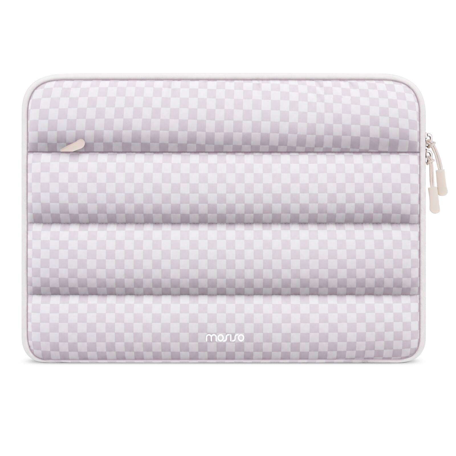 Front. mosiso - Laptop Sleeve 13-13.3 Inch Laptop Carrying Case for MacBook Air 13.6/Neo Pro 13/14 HP Dell ASUS Laptops - Purple & White.