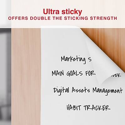 Ultra sticky  
OFFERS DOUBLE THE STICKING STRENGTH  

Marketing's MAIN GOALS FOR Digital Assets Management HABIT TRACKER