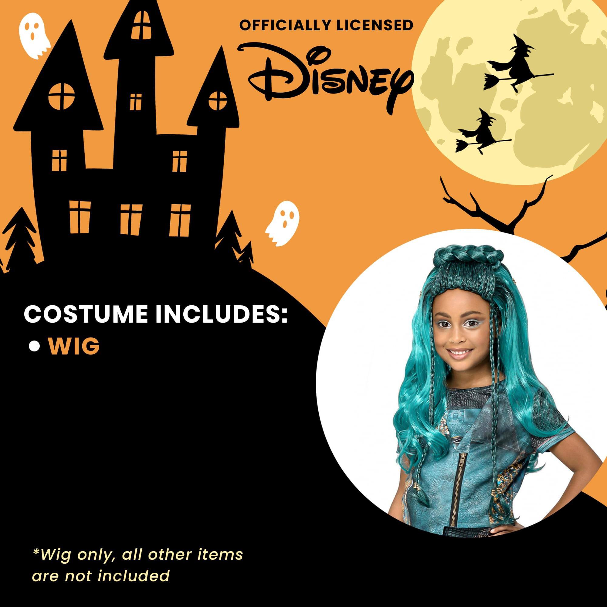 OFFICIALLY LICENSED Disney

COSTUME INCLUDES:
- WIG

*Wig only, all other items are not included