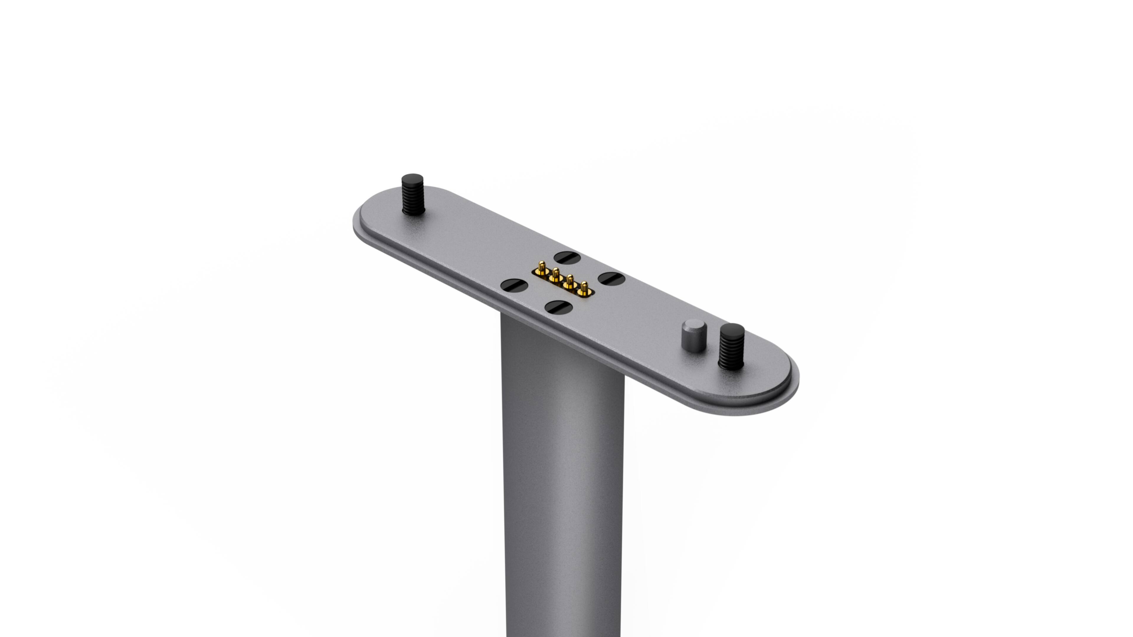 Left. Leica - Leica Cine Play 1 Floor Stand | Cable Free Portable - Metal Gray.