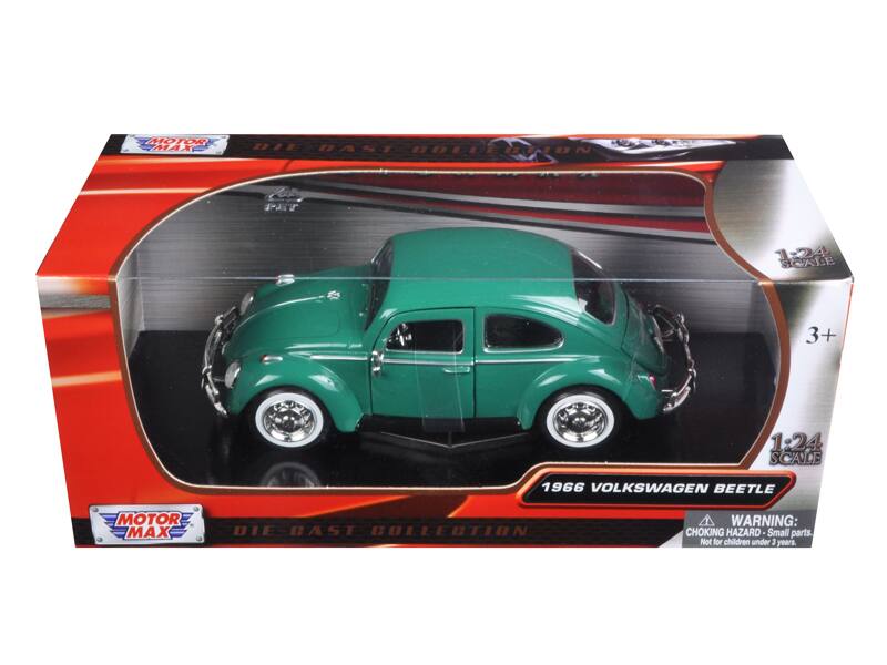 MOTOR MAX DIE-CAST COLLECTION  
1:24 SCALE  
1966 VOLKSWAGEN BEETLE  
WARNING: CHOKING HAZARD - Small parts, Not for children under 3 years.