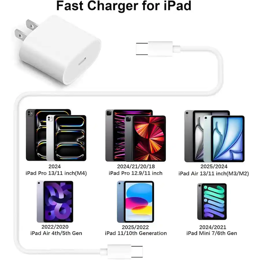 Usb C Apple Ipad 6th Gen Charger For IPad Mini 6th Gen USB-C Data Sync